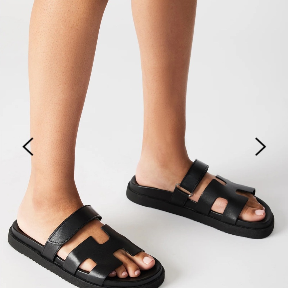Steve Madden Mayven Black Chunky Sandals